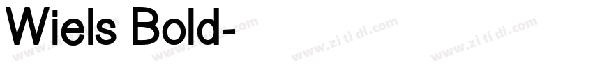 Wiels Bold字体转换